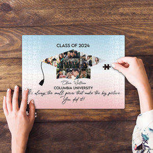 Graduation Custom Photo, You Did It, Personalized Jigsaw Puzzle, Graduation Gift, 01QHPU191223 - Wood Sign - GoDuckee
