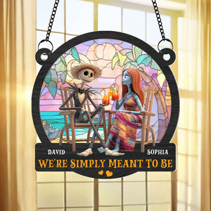 Nightmare Couple Suncatcher Ornament - Personalized Gifts For Couples 06TGTN280525 - Ornament - GoDuckee