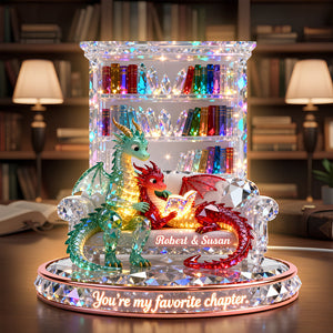 Couple Reading Light Box Personalized Gifts For Couple 03OHDT111225 - Light Box - GoDuckee