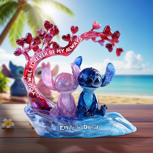 Cute Monster Couple Plaque - Personalized Gifts For Couple 01tgpu280625 - Shaped Plaques - GoDuckee