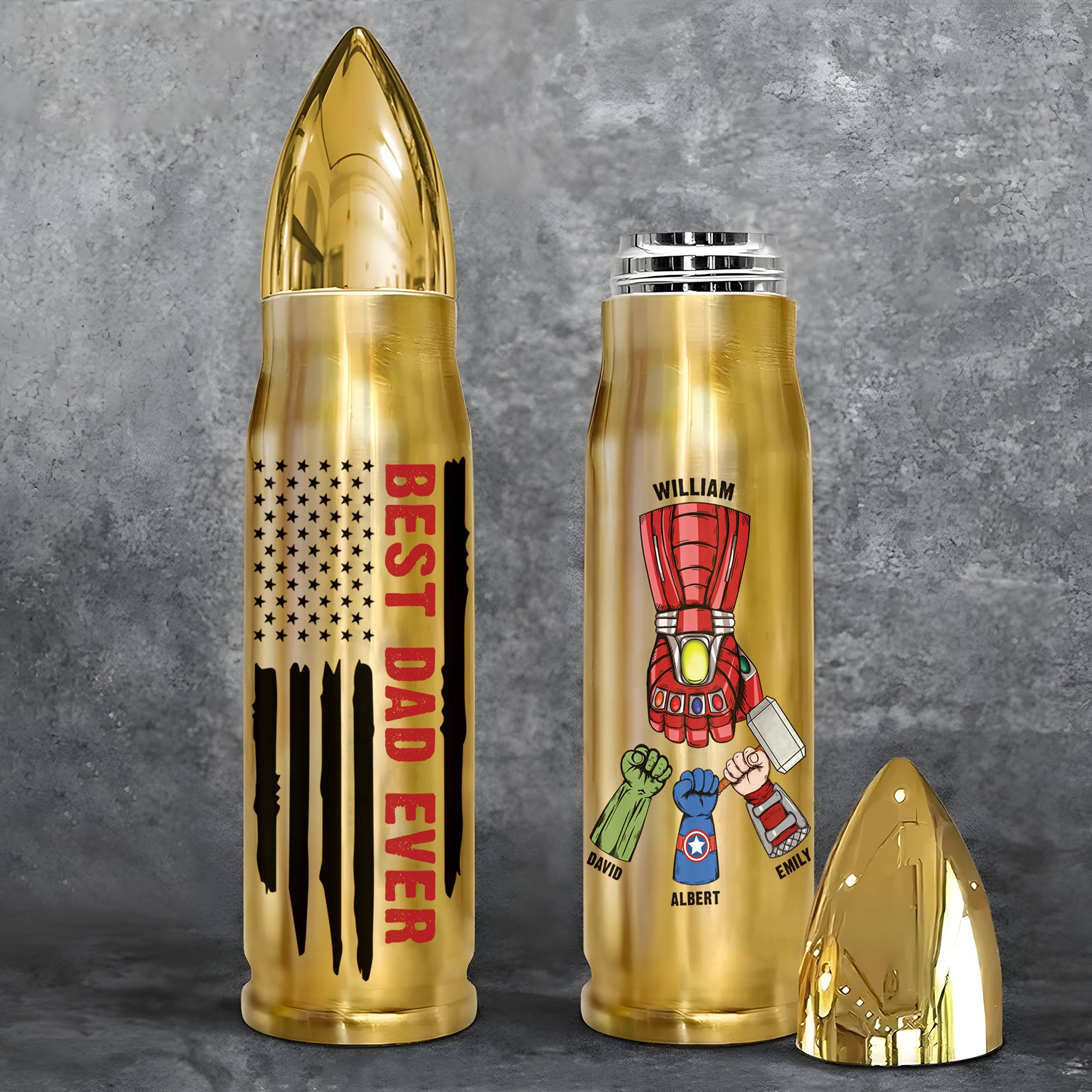 Personalized Gifts For Dad Bullet Tumbler 02qhqn140524 Father's Day - Tumbler Cups - GoDuckee