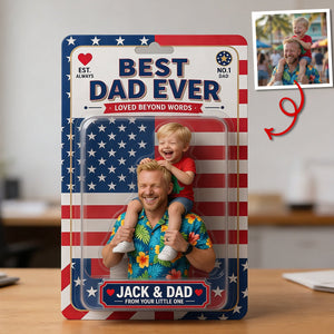 Custom Photo Best Dad Ever Acrylic Plaque - Personalized Gifts For Dad 01tytn040526 - Shaped Plaques - GoDuckee