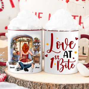 Love At First Bite, Personalized Mug, Naughty Gifts For Couple - Coffee Mug - GoDuckee