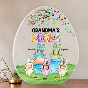 Custom Photo Gifts For Grandma Acrylic Shape Plaque Bunny Kids 01QHDT190224 - Shaped Plaques - GoDuckee
