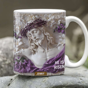 Personalized Gifts For Christian Coffee Mug, He Is Risen 01TGMH190225 - Coffee Mug - GoDuckee