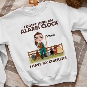Chicken Farmers Don't Need An Alarm Clock - Personalized Shirt - Gift For Farmer - Shirts - GoDuckee