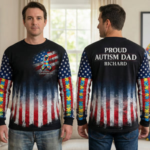 Proud Autism Parent - 250th Of The USA - Personalized Gifts 06toqn040226 - AOP Products - GoDuckee