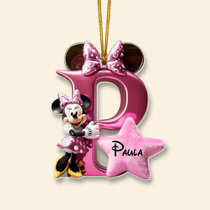 Custom Alphabet Letter Gifts For Couple Acrylic Christmas Ornament 01OHMH261024 - Ornament - GoDuckee