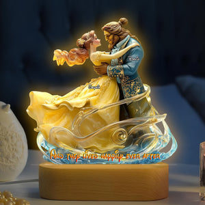 Cartoon Couple Led Light - Personalized Gifts For Couple 04tgtn290525 - Led Night Light - GoDuckee
