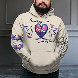Personalized Memorial 3D Shirt 03xqpu050225 Wear My Heart On My Sleeve - AOP Products - GoDuckee