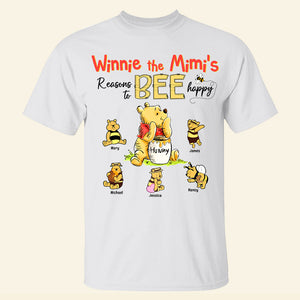 Personalized Gifts For Grandma Shirt Reasons To Bee Happy 02htqn270324 - 2D Shirts - GoDuckee