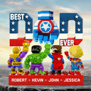 Best Pixel Dad Ever Acrylic Plaque Personalized Gifts For Dad 01OHDT230525 - Shaped Plaques - GoDuckee