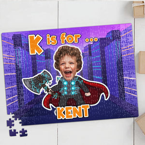Superpower Kids 03KAPU261223 Personalized Jigsaw Puzzle, Gifts For Kid - Wood Sign - GoDuckee