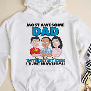 Most Awesome Dad- 01hutn260523hh Personalized Shirt - Shirts - GoDuckee