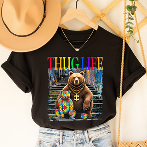 Gifts For Autism Shirt Thug Life 02ohpu070325 - Shirts - GoDuckee
