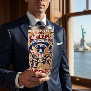 Patriotic 250 USA Tumbler - Personalized Anniversary Gifts 01TYLU110526 - Tumbler Cup - GoDuckee