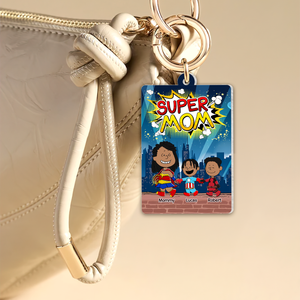 Personalized Gifts For Mom Keychain 03topu200325pa Super Mom - Keychains - GoDuckee