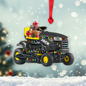 Personalized Lawn Mower Machine Ornament, Christmas Ornament, Gift For Christmas - Ornament - GoDuckee