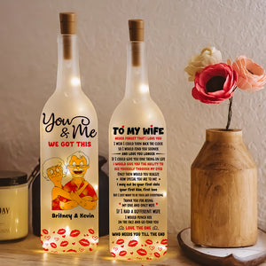 Personalized Gifts For Couple Bottle Lamp To My Wife 03ACDT190225HG - Bottle Lamp - GoDuckee