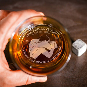 Personalized Gifts For Couple Engraved Whiskey Glass 02ohpu310524 - Drinkware - GoDuckee