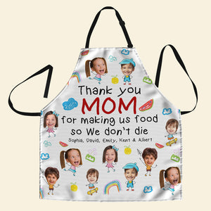 Custom Photo Gifts For Mom Aprons Thank You Mom - Aprons - GoDuckee