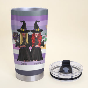 To My Bestie, Gift For Best Friends, Personalized Tumbler, Witches Friends Tumbler, Halloween Gift 02OHPO310723HH - Tumbler Cup - GoDuckee