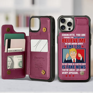 Personalized Gifts For Couple Flip Wallet Phone Case, Terrific Husband & Wife 03QHLU200225HG - Phone Case - GoDuckee