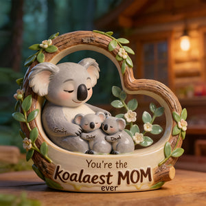 Koala Mom Cute Acrylic Plaque - Personalized Gifts For Mom 03QHLU070226 - Shaped Plaques - GoDuckee