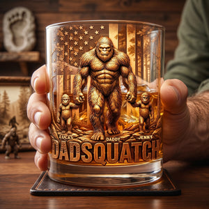 Wild Dad Energy Round Glass - Personalized Gifts For Dads 04NATN010526 - Glass - GoDuckee