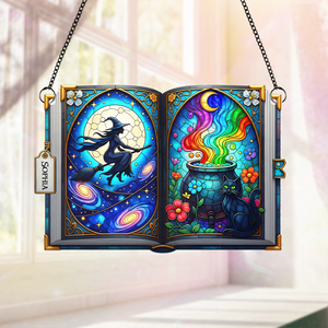 Witch suncatcher - Personalized Gifts For Witch Lover 03PGPU140725 - Ornament - GoDuckee