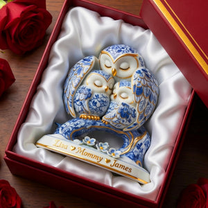 Protective Owl Mom Plaque - Personalized Gifts For Moms 01QHQN130326 - Shaped Plaques - GoDuckee