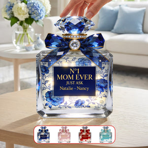 Toile de Jouy Mom Perfume Acrylic Plaque - Personalized Gifts For Mother's Day Plaque 02PGMG110326 - Shaped Plaques - GoDuckee