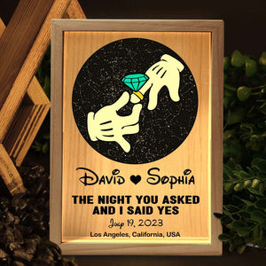 Personalized Gifts For Couple Light Frame Romantic Couple 11DTDT270124 - Canvas Print - GoDuckee