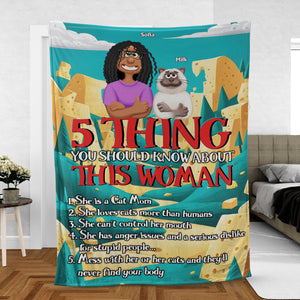 Personalized Gifts For Cat Mom Blanket Cat Lovers 04XQMH270225PA - Blanket - GoDuckee