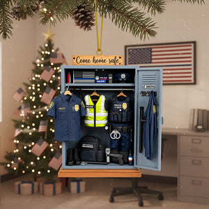 Police Locker Acrylic Ornament - Personalized Christmas Gifts For Officers 06qhqn040925 - Ornament - GoDuckee