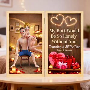 Romantic Naughty Couple Acrylic Plaque - Personalized Gifts For Couples 02OHLU020226 - Shaped Plaques - GoDuckee
