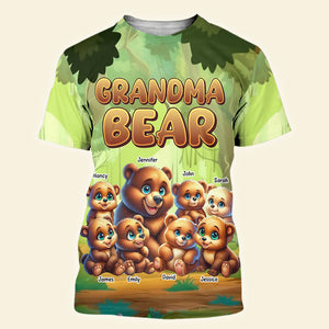 Personalized Gifts For Grandma And Mom Shirt 01xqqn070325 Grandma Bear - AOP Products - GoDuckee