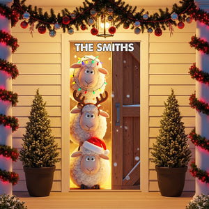 Farm Animals Door Cover - Personalized Gifts For Family 01pgta220825 - Door Covers - GoDuckee