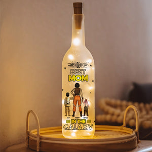 Personalized Gifts For Mom Bottle Lamp, Best Mom In The Galaxy 02TGMH140225DAHHHG - Bottle Lamp - GoDuckee