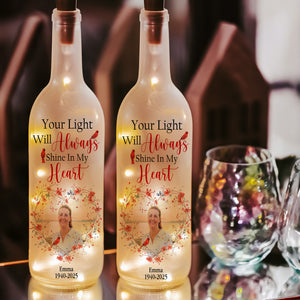 Personalized Custom Photo Memorial Gift Bottle Lamp 05TGLU170225 - Bottle Lamp - GoDuckee