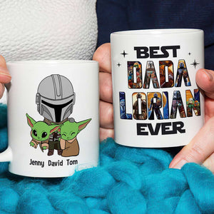 Best Dada Lorian Ever Gift 03QHTN120523 White Star Family Mug - Coffee Mug - GoDuckee