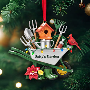 The Gardener's Tool Caddy Ornament - Personalized Christmas Gifts For Gardeners 06HULU230925 - Ornament - GoDuckee