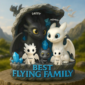 Personalized Gifts For Family Acrylic Plaque, Dragon Fans 02tgqn110425 - Shaped Plaques - GoDuckee