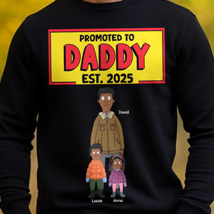 Personalized Gifts For Dad Shirt 01totn210125hg Promoted To Daddy - Shirts - GoDuckee