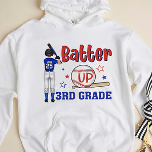Batter Up Personalized Shirt, Gift For Baseball Lover/ Gift For Kids - Shirts - GoDuckee
