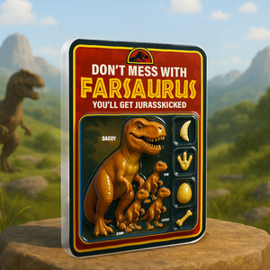 Jurasskicked Dinosaur Dad Acrylic Plaque Personalized Gifts For Dad 02TGTN290425 - Shaped Plaques - GoDuckee