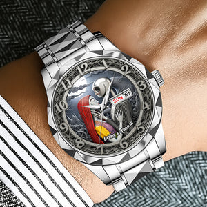 Couple Stainless Steel Men's Watch - Personalized Gifts For Couple 02PGMG240725 - Men's Watch - GoDuckee