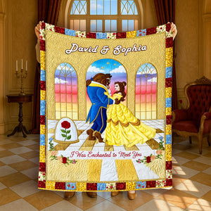 Enchanted Fairytale Couple Blanket - Personalized Gifts For Couples 04NALU160625 - Blanket - GoDuckee
