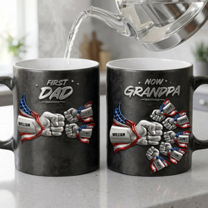 Grandpa Patriotic Team Magic Mug, Personalized Gifts For Promoted Grandfather 05qhtn200526 - Coffee Mug - GoDuckee