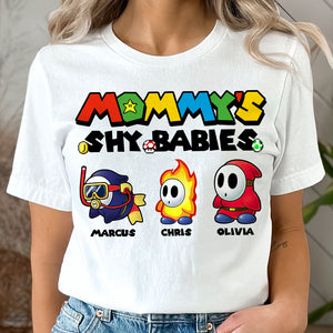 Personalized Gifts For Mom Shirt Mommy's Shy Babies 05KADT060324 - 2D Shirts - GoDuckee